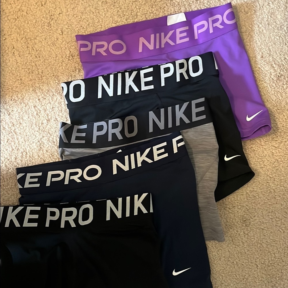 Nike Pros Spandex Shorts (all 5 pairs)